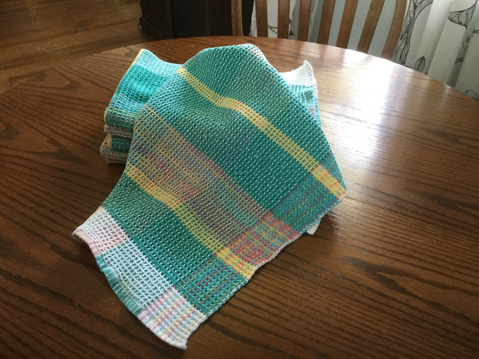 Karen Jean - Weaving, Spring Waffle-Weave Towels
